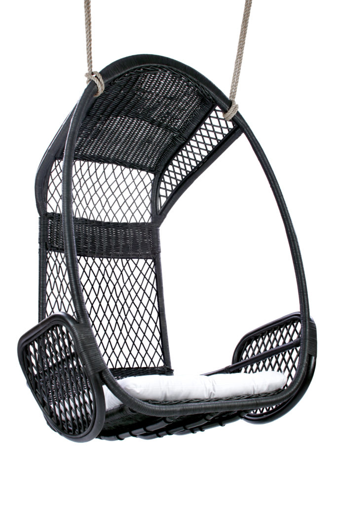 Jovi Black Hanging Chair Haus of Rattan hanging chairs & decor