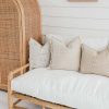 rattan hutch next to lounge
