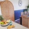 arch cabinet in kitchen