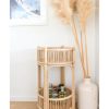 natural bar cart