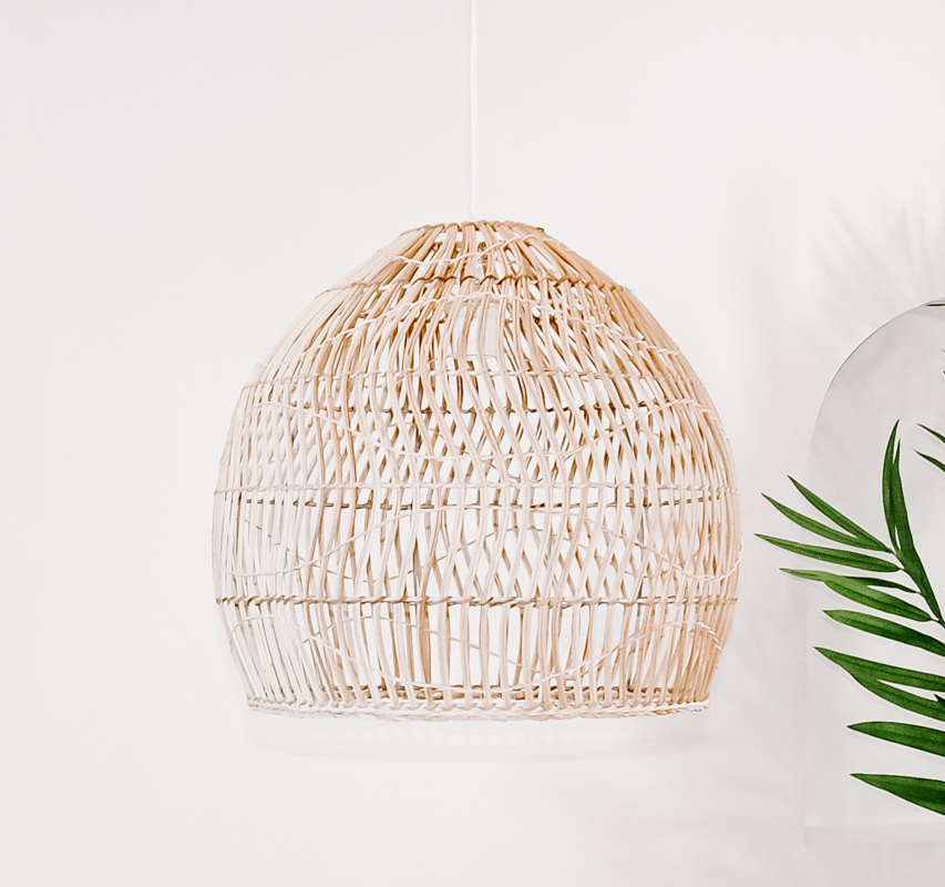 Wicker Natural Pendant Light free shipping Haus of Rattan