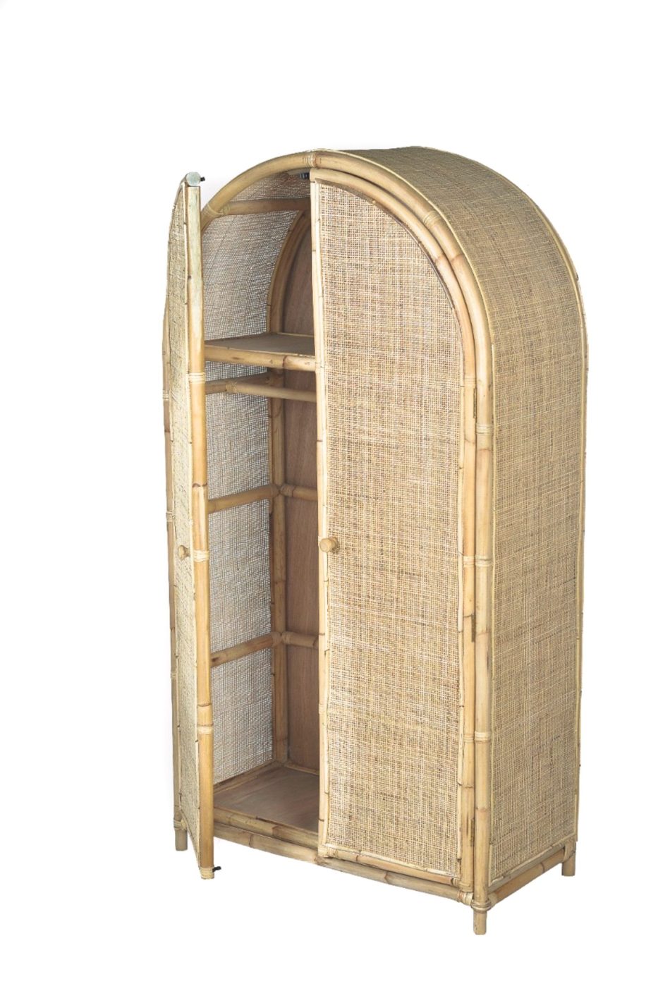 Natural Woven Arch Hutch / Haus of Rattan