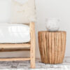 side table next to white lounge