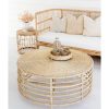 rattan coffee table