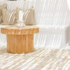 rattan reed round coffee table with candle on top