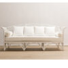 white rattan sofa