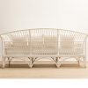 white rattan sofa